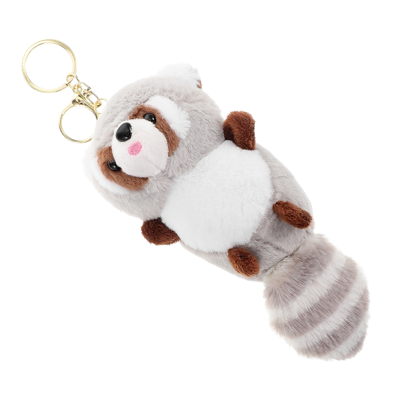 Mini Backpack Purse - Raccoon Keychains Soft Stuffed Animal Keyring