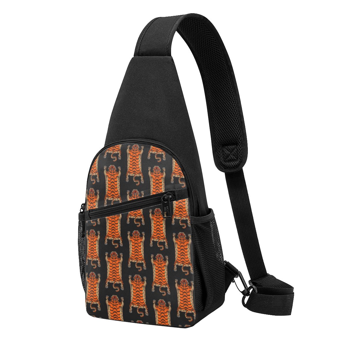 Sling Backpack Shoulder - Tibetan Tiger Rug Chest Bag Men