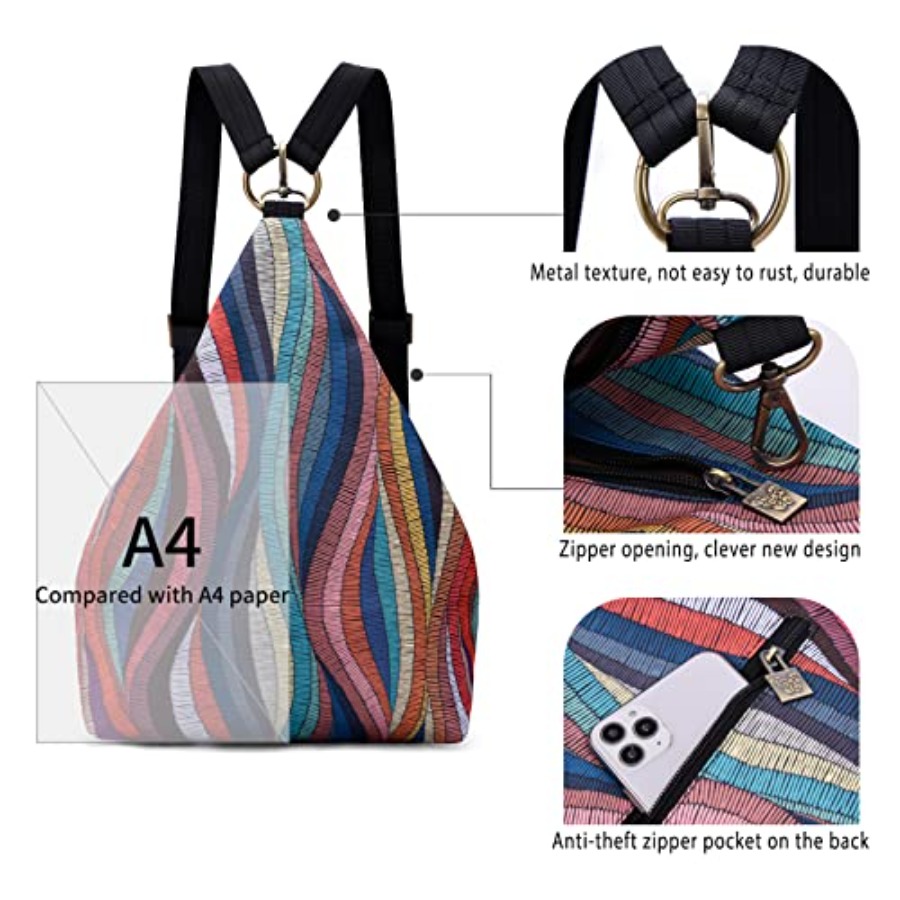 Boho Small Backpack Purse for  - Fashion Backpack Women incelemesi ve fiyatı