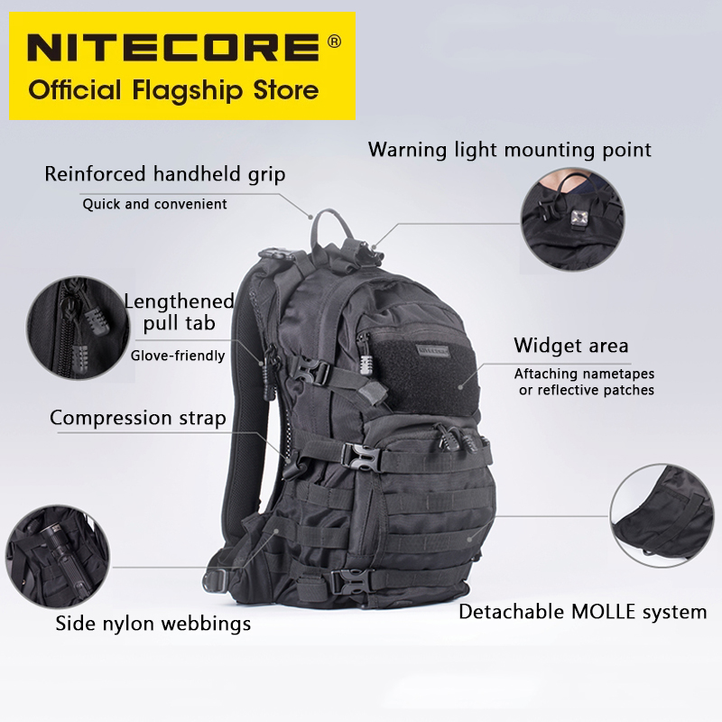 NITECORE BP20 20L Travel Backp - Rucksack Military Style incelemesi ve fiyatı