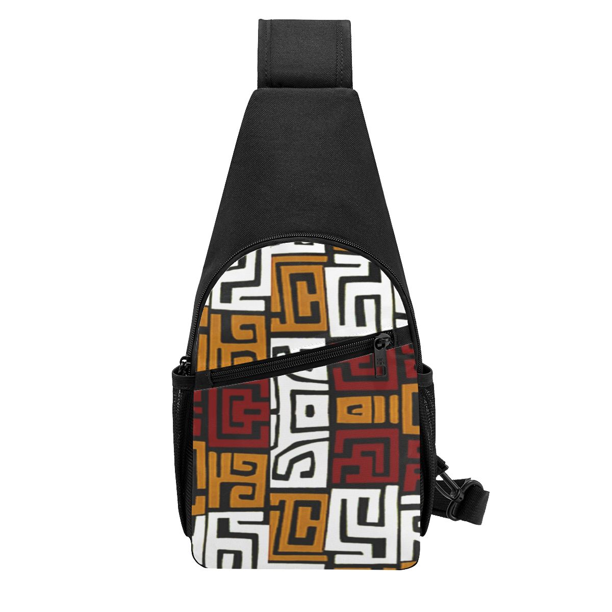 African Kuba Fabric Chest Bag  - Sling Backpack Shoulder incelemesi ve fiyatı
