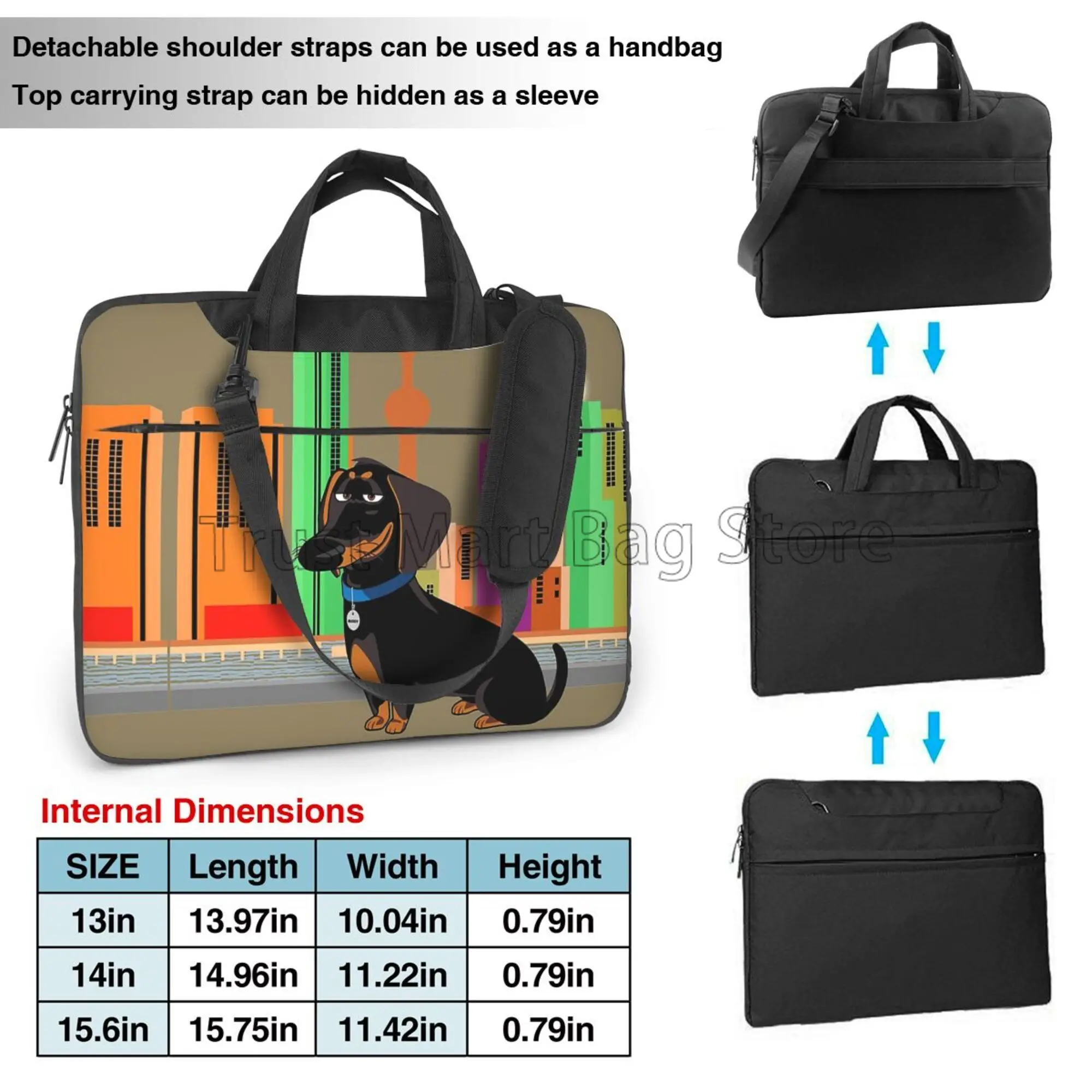 Cute Dachshund Print Laptop Ca - Laptop Backpack 15.6 incelemesi ve fiyatı