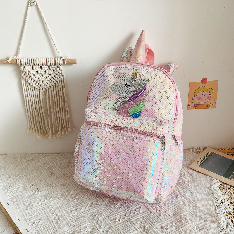 Sequin Unicorn Backpack Pink S - Fashion Backpack Women incelemesi ve fiyatı
