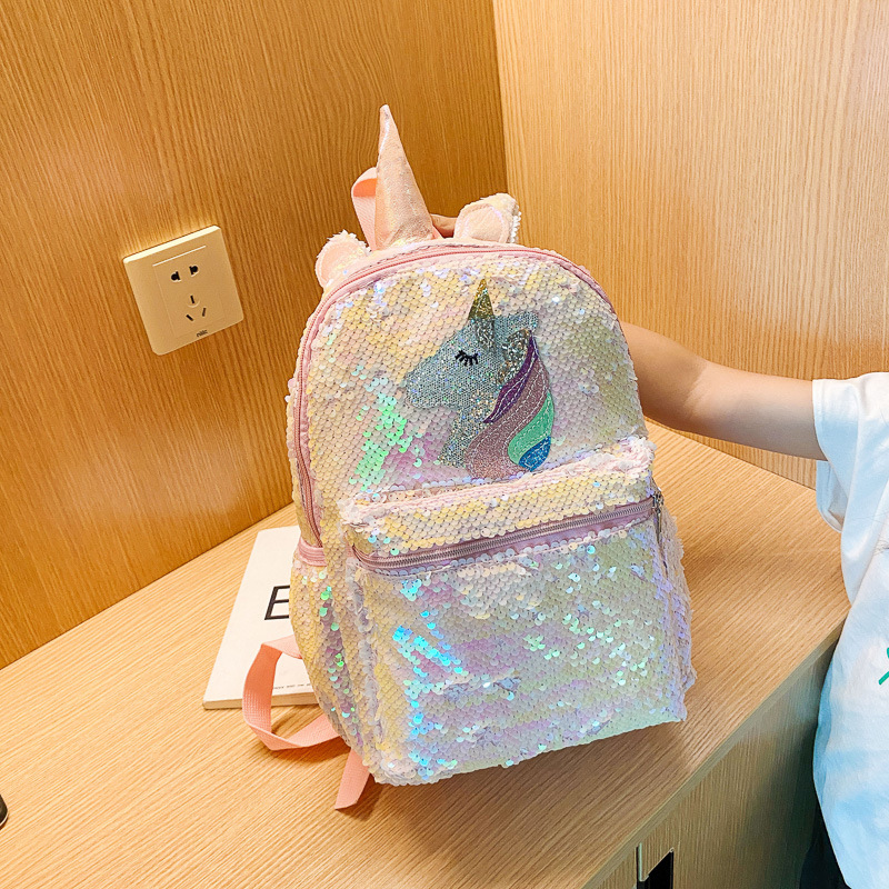 Sequin Unicorn Backpack Pink S - Fashion Backpack Women incelemesi ve fiyatı