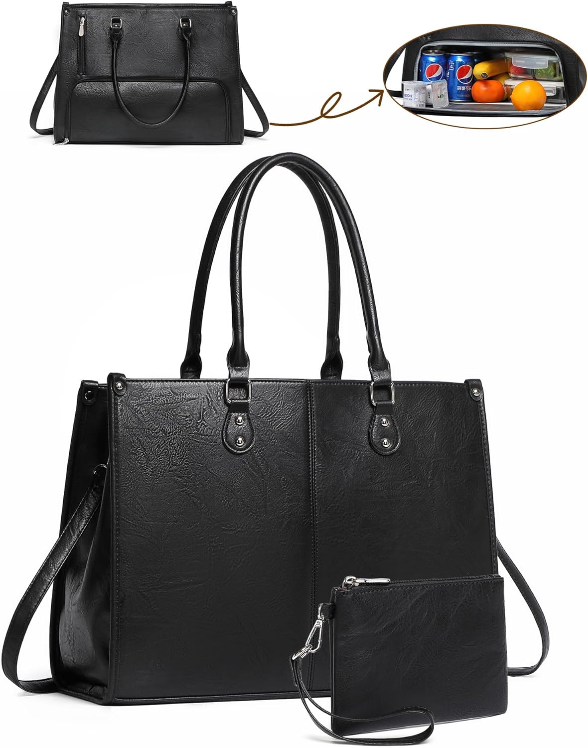 2 in 1 Laptop Tote Bag with In - Laptop Backpack 15.6 incelemesi ve fiyatı