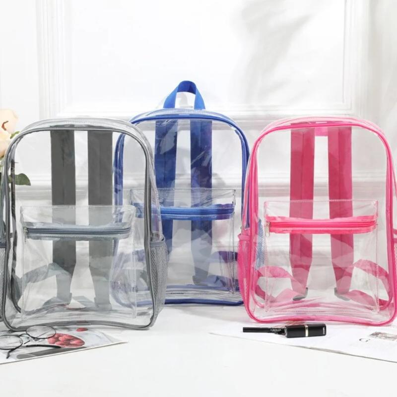 Hot Transparent PVC Outdoor Sp - Canvas Backpack Casual incelemesi ve fiyatı