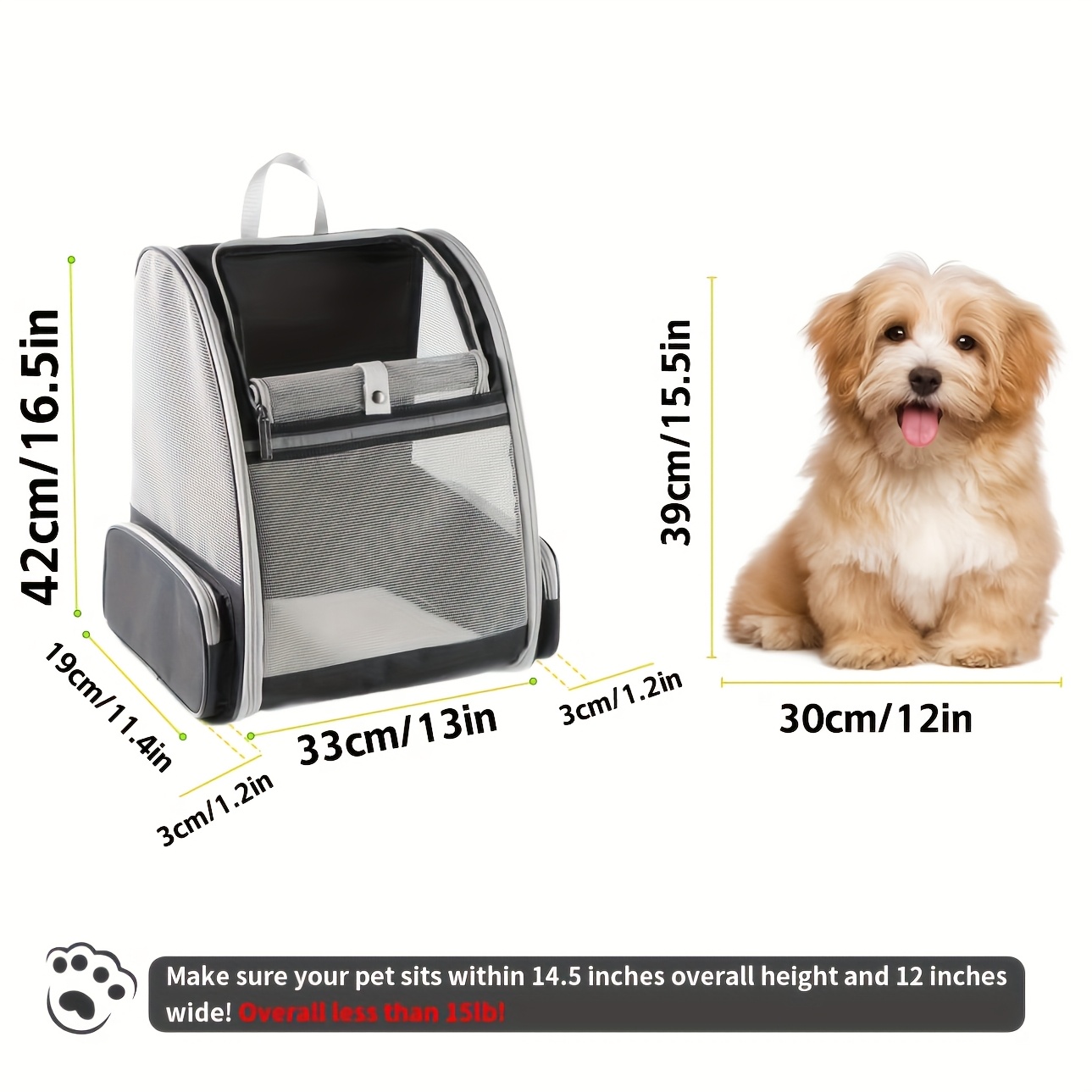 A foldable ventilated pet back - Foldable Backpack Small incelemesi ve fiyatı