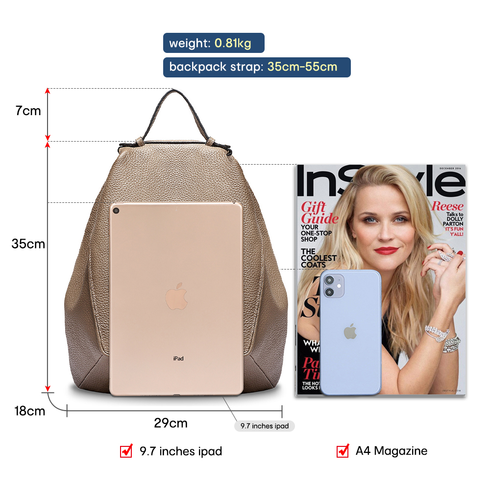Zency Women 100% Genuine Leath - Travel Backpack Anti Theft incelemesi ve fiyatı