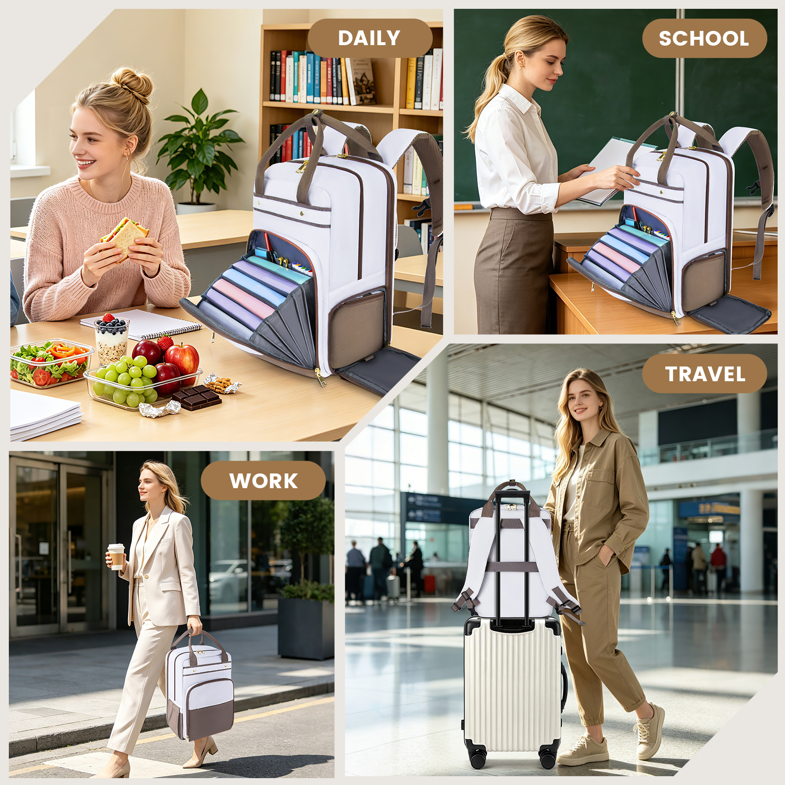 Teacher Backpack with Lunch ba - Laptop Backpack 15.6 incelemesi ve fiyatı