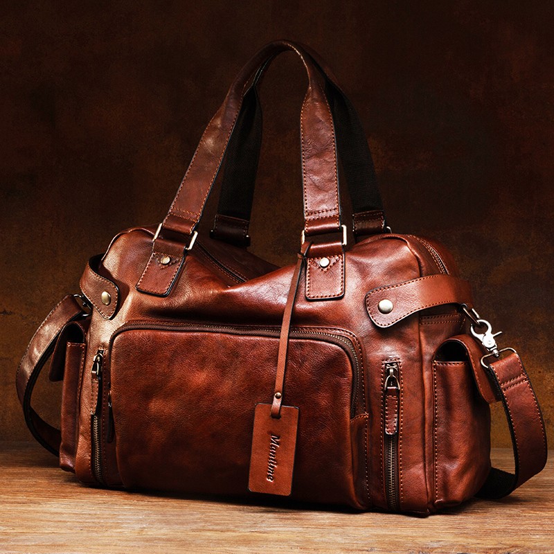 Vintage vegetable tanned leath - Leather Backpack Vintage incelemesi ve fiyatı
