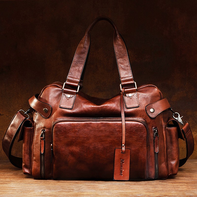 Vintage vegetable tanned leath - Leather Backpack Vintage incelemesi ve fiyatı
