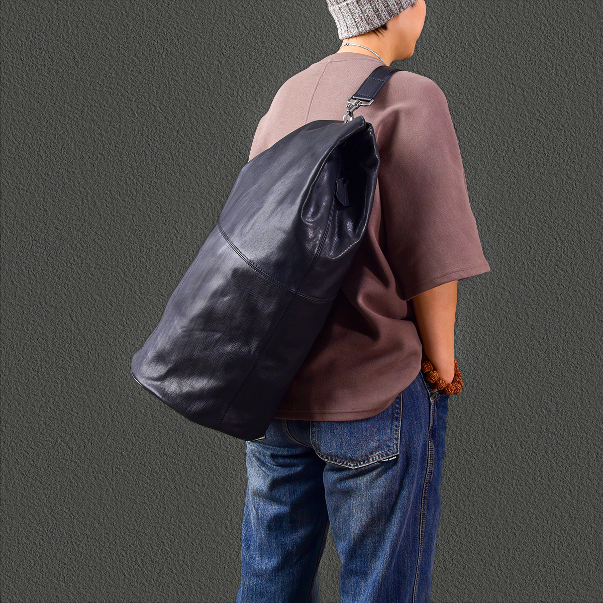 2025 New Large Capacity Genuin - Leather Backpack Vintage incelemesi ve fiyatı