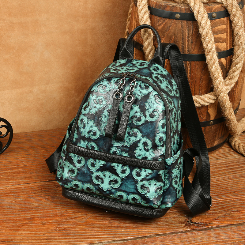 Johnature Genuine Leather Embo - Leather Backpack Vintage incelemesi ve fiyatı