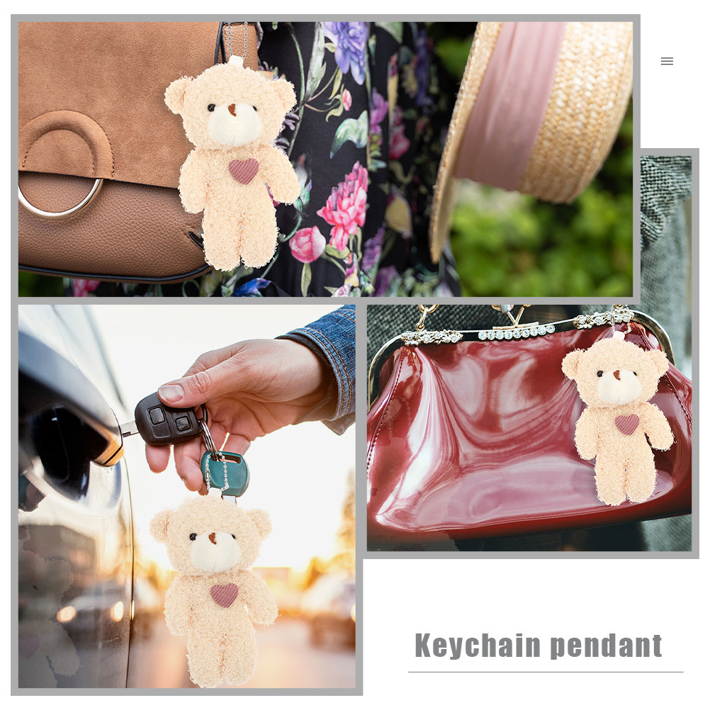 2 Pcs Stuffed Key Ring Charms  - Mini Backpack Purse incelemesi ve fiyatı