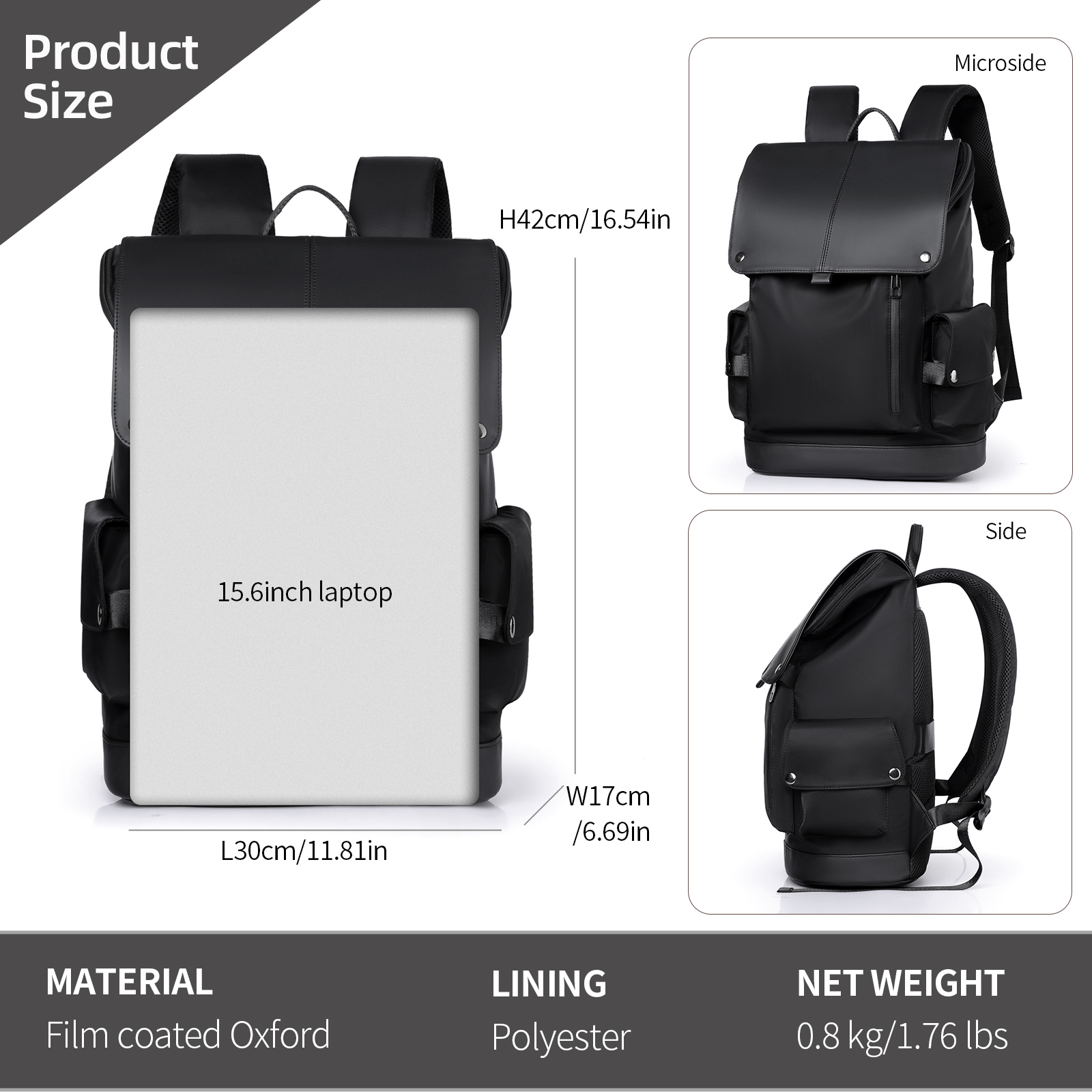 15.6in Laptop Backpack Oxford  - Hiking Backpack Waterproof incelemesi ve fiyatı