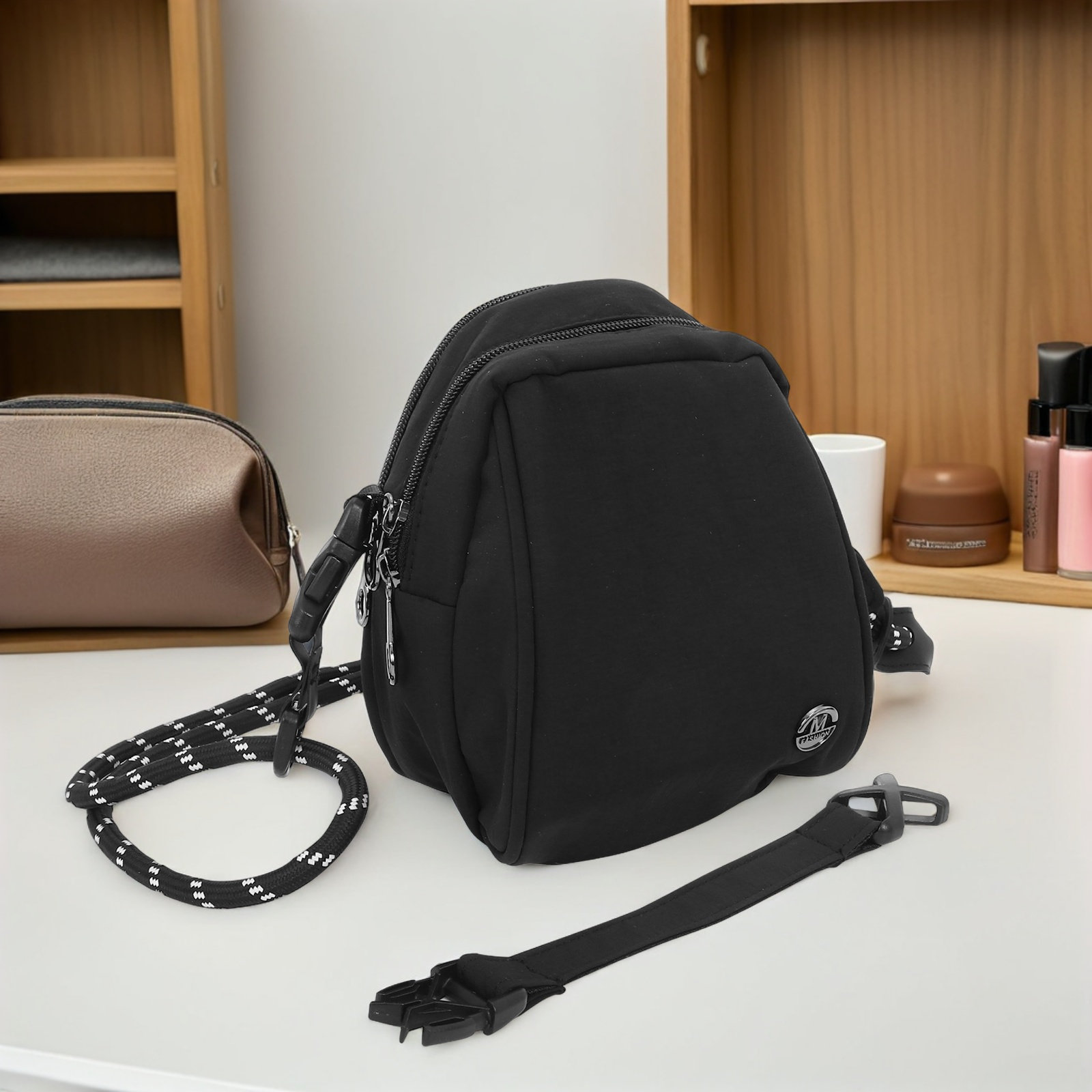 Lightweight Black Shell Bag Cr - Mini Backpack Purse incelemesi ve fiyatı