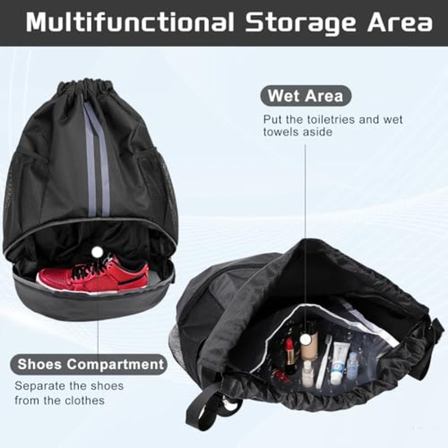 Sports Drawstring Backpack wit - Drawstring Gym Bag incelemesi ve fiyatı