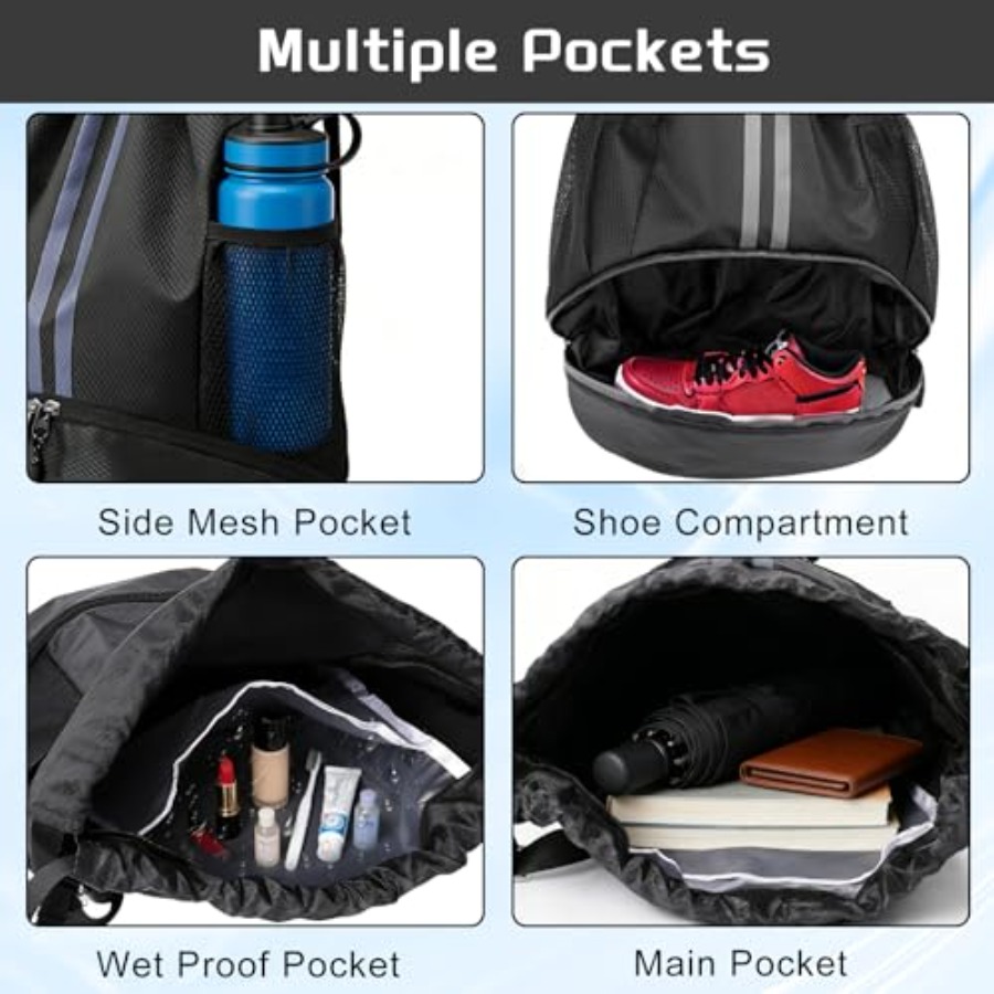 Sports Drawstring Backpack wit - Drawstring Gym Bag incelemesi ve fiyatı