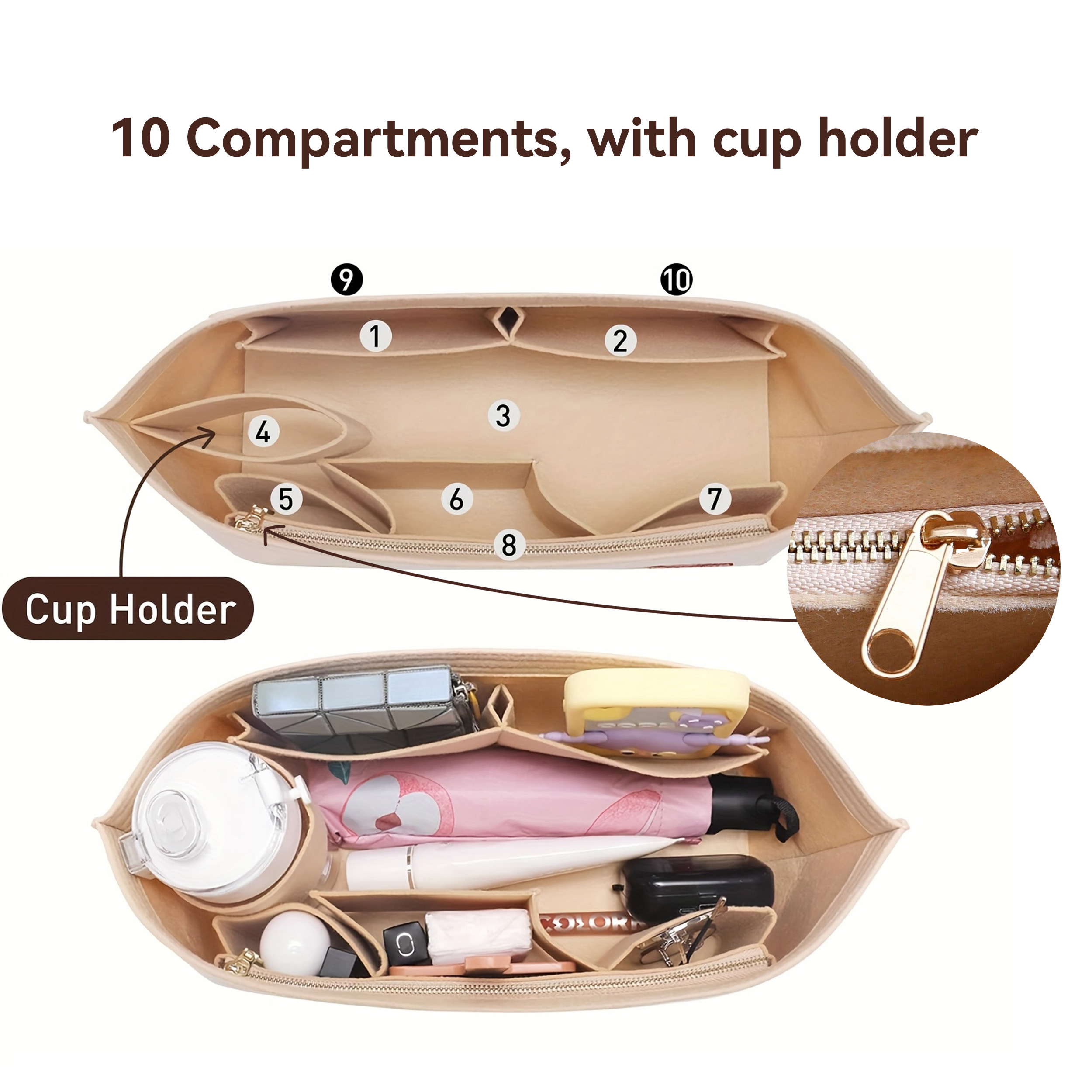 Purse Organizer Insert for Han - Backpack Insert Organizer incelemesi ve fiyatı