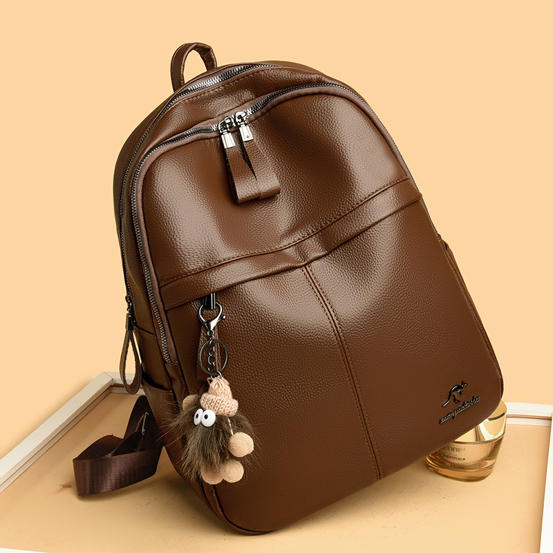 Women's Soft Leather Backpack  - Leather Backpack Vintage incelemesi ve fiyatı