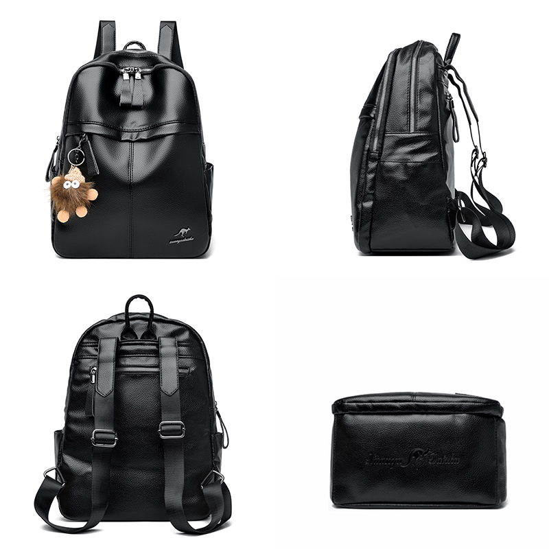 Women's Soft Leather Backpack  - Leather Backpack Vintage incelemesi ve fiyatı