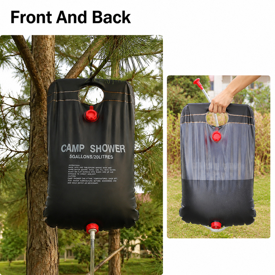 20L Solar Shower Water Bag for - Hydration Pack Outdoor incelemesi ve fiyatı