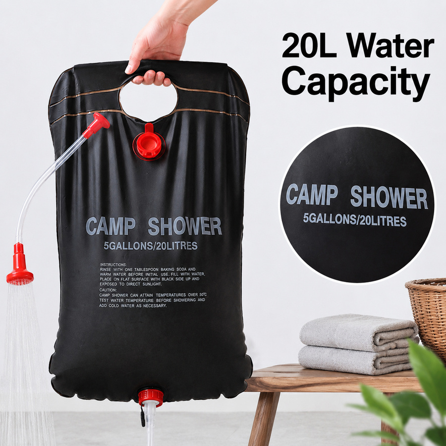 20L Solar Shower Water Bag for - Hydration Pack Outdoor incelemesi ve fiyatı