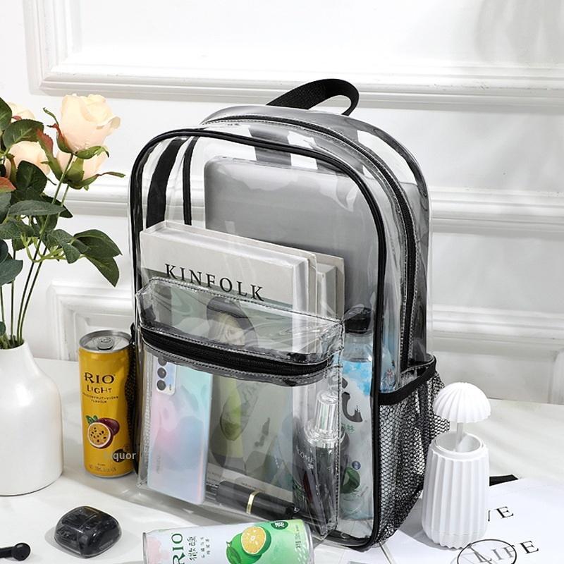 Transparent PVC Outdoor Sports - Canvas Backpack Casual incelemesi ve fiyatı