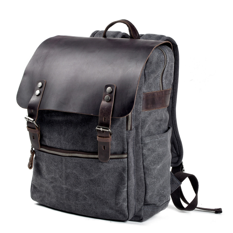 Retro men's backpack, double s - Canvas Backpack Casual incelemesi ve fiyatı