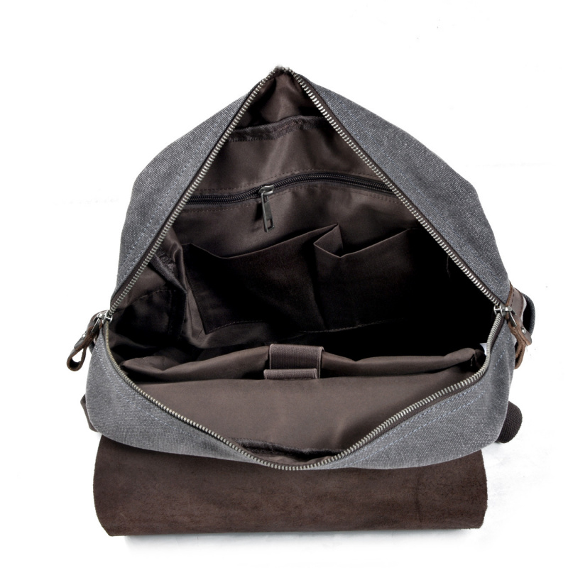 Retro men's backpack, double s - Canvas Backpack Casual incelemesi ve fiyatı