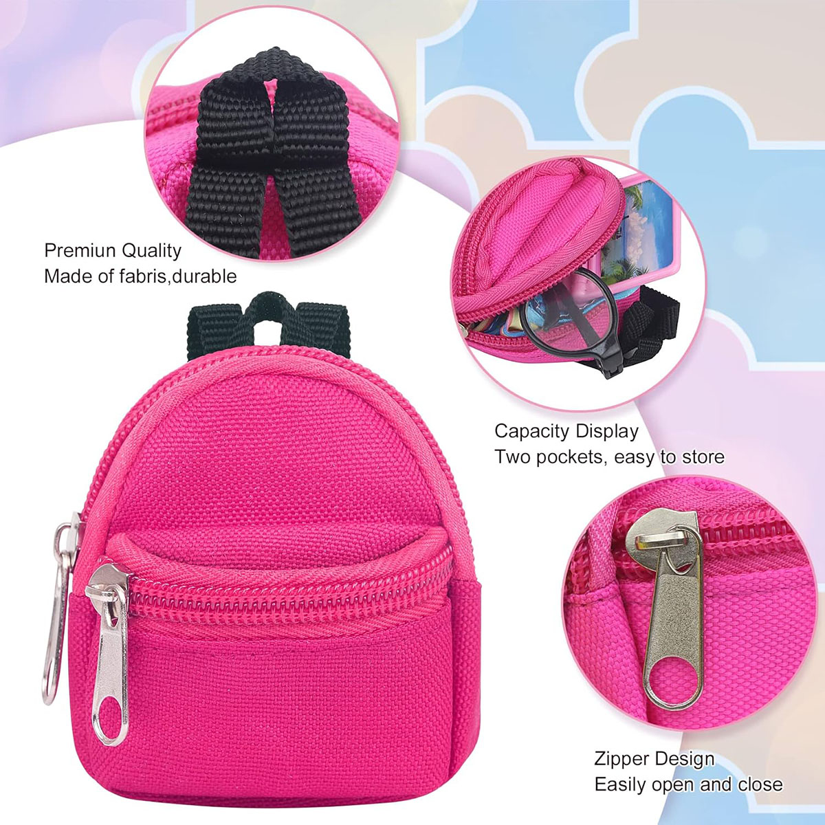 Double-Shoulder Zipper Small C - Mini Backpack Purse incelemesi ve fiyatı