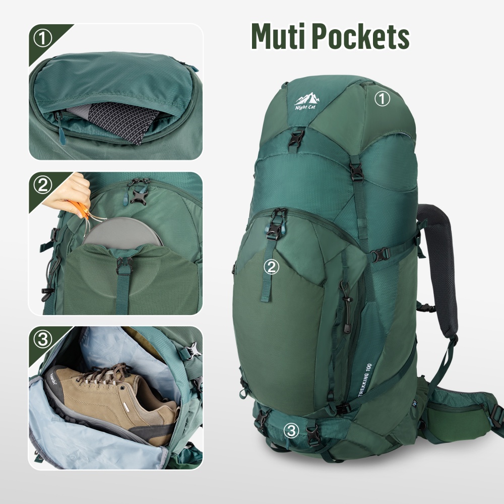 Night Cat Internal-frame Hikin - Rain Cover Backpack incelemesi ve fiyatı